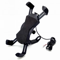 Universal Motorcycle Phone Mount With 5V