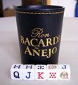 Bacardi Leather Dice Cup 4