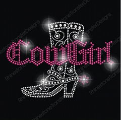 Sell Cowgirl Booth Hotfix Rhinestone Transfer