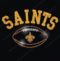 Hotfix Saints Football Rhinestone