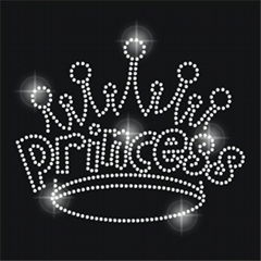 Princess Crown Hotfix Rhinestone Motif