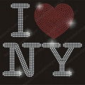 I Love NY Hot Fix Rhinestone Motif Iron