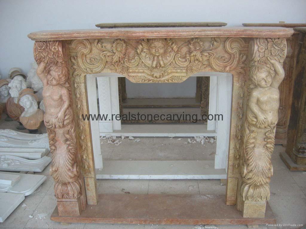 Marble fireplace surround,mantles