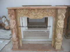 Marble fireplace surround,mantles