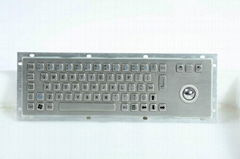 r   ed metal keyboard with trackball