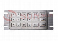 metallic numeric keypad