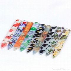  Durable Nail File Crystal Glass ,Glass nail file different color