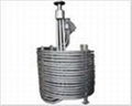 Titanium heating cooling coil tube or