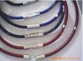 Genuine leather bracelet with stainless steel clasp 2