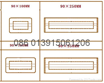 Machine produce the sizes 