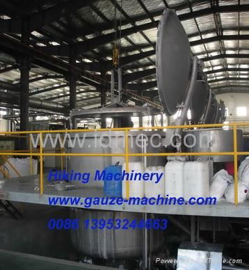 absorbent bleached cotton machine