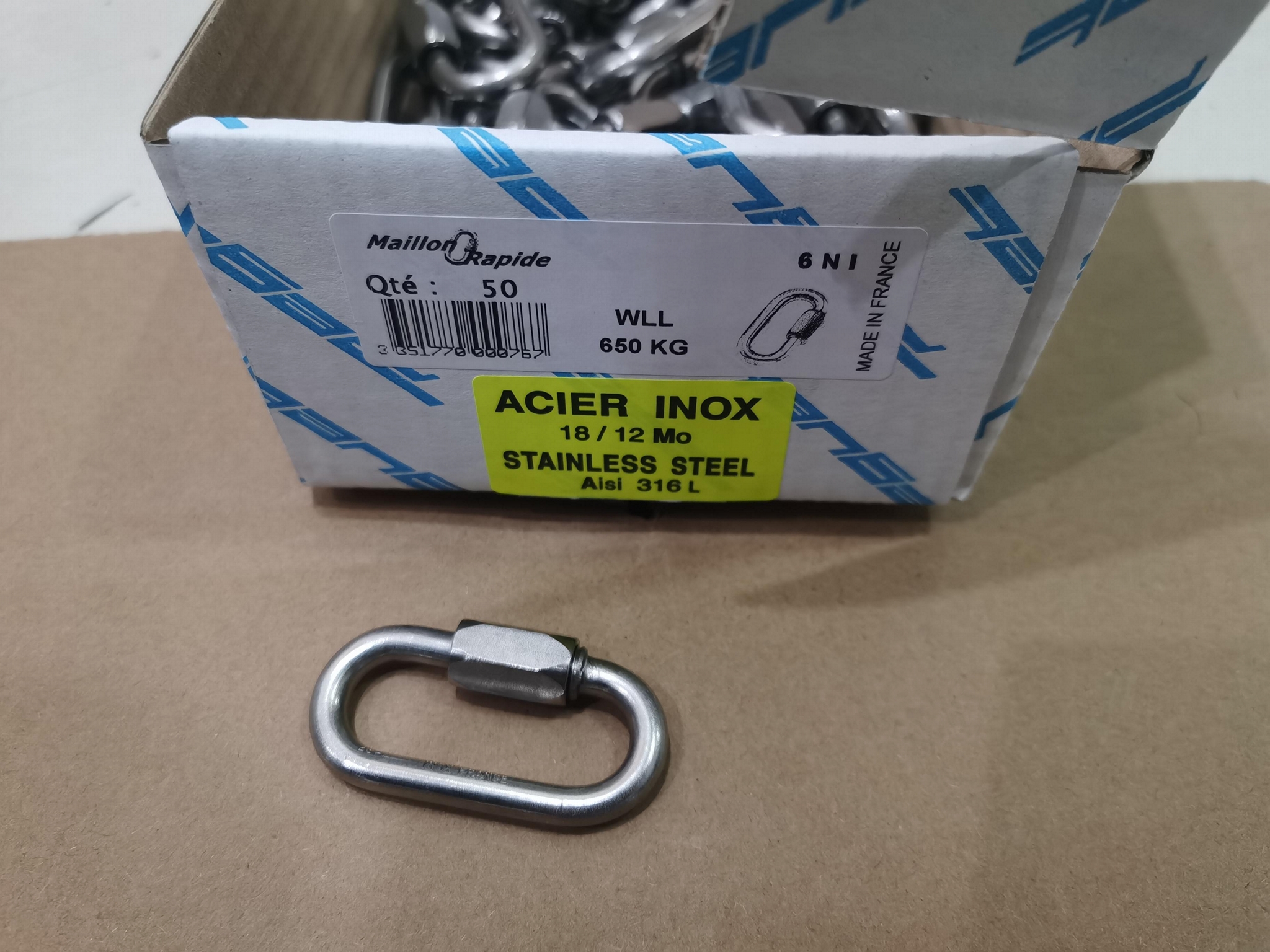 MAILLON RAPIDE不鏽鋼螺紋鎖扣MRNI 06 2