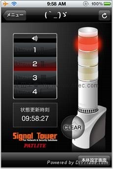 Network Monitoring Warning Light Remote w/IPhone