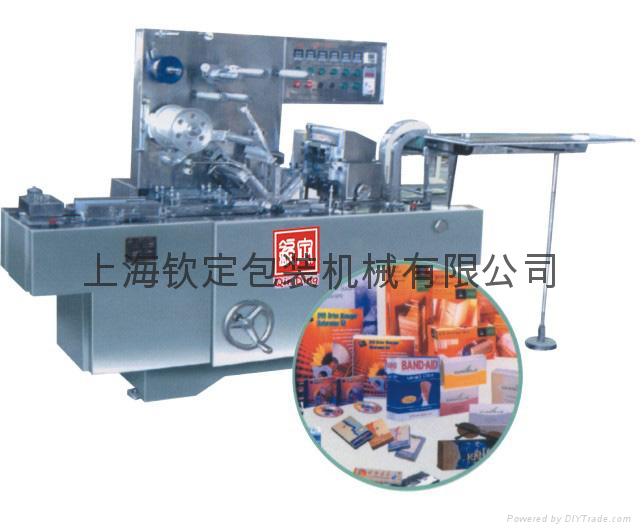 Cellophane overwrapping machine