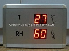 led temperature and humidity display