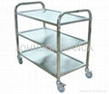 F & B Service Stainless Steel Trolley (Three layers) 1