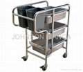 F & B Service Stainless Steel Trolley (Three layers)