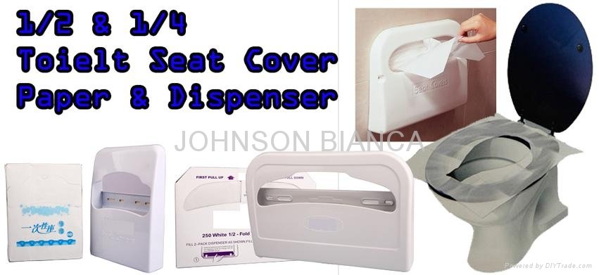 1/2 Fold Toilet Seat Cover Paper Dispenser 5