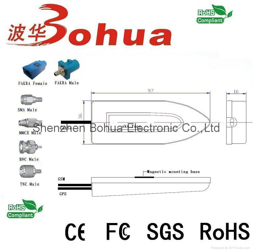 GAA-GPS/GN-GSM-S-FAKRA (GPS/GLONASS+GSM combo Antenna) 2