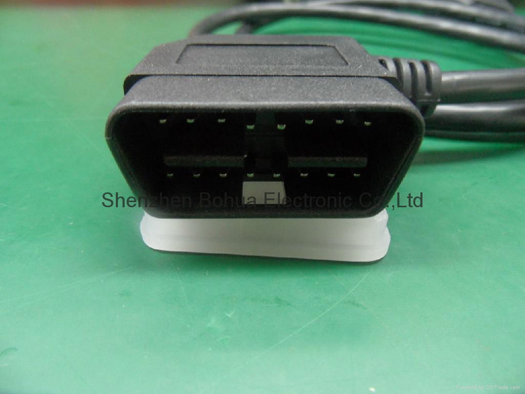 OBD II male right angle to ODB II female straight with 500mm length cable 3