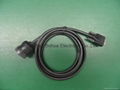 Deutsch 9pin femle to DB9 female with 500mm length cable 1