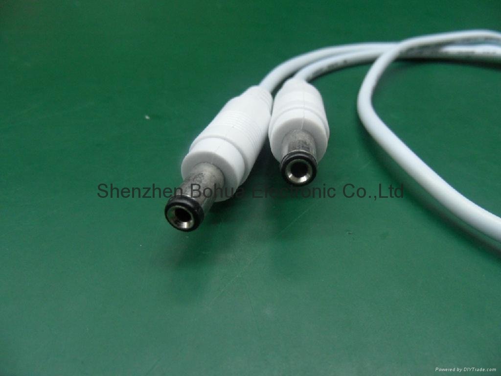 DC female(2 ways) to DC male with 500mm length cable 2