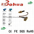 SMA male right angle to SMA female bulkhead with SF141J cable 1