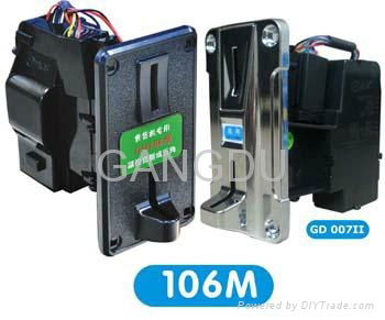 106 multi coin acceptor mechanism