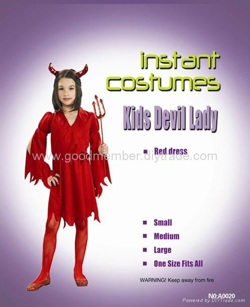 sexy hot Kids Devil Lady carnival halloween party costumes 