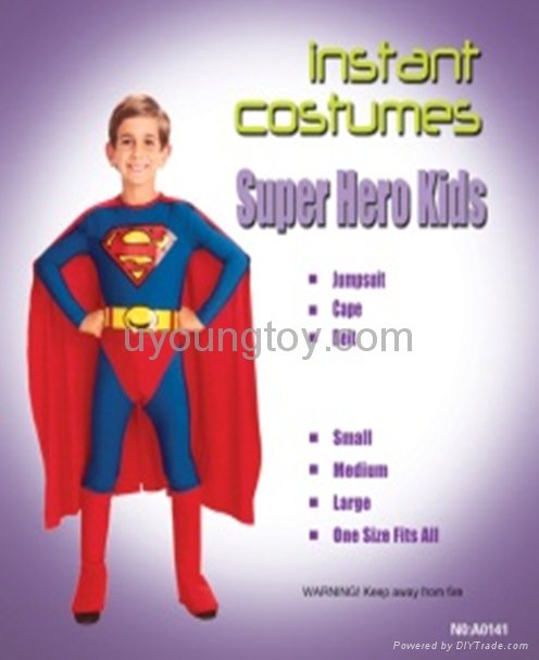 Superman Spiderman Batman Super Heros Kids Cosplay Costumes  1