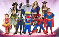 Superman Spiderman Batman Super Heros Kids Cosplay Costumes 