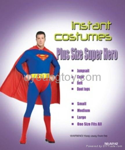 Plus Size Super Hero  Superman Costume