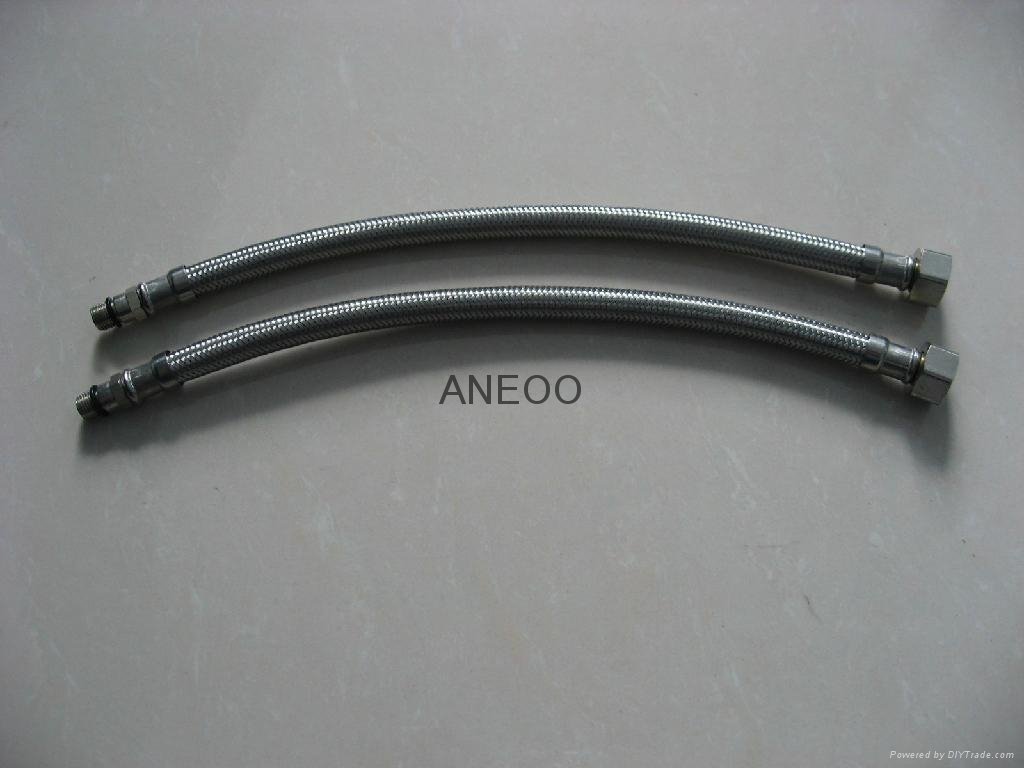 不锈钢丝编织软管龙头软管 M10*1加长1.7