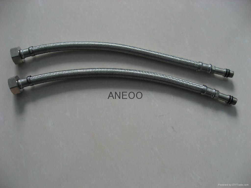 不锈钢丝编织软管龙头软管 M10*1加长1.7 2
