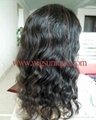 100% human hair full lace wigs  3