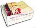 Valentine wooden rubber stamp set