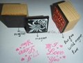 Valentine rubber stamp set