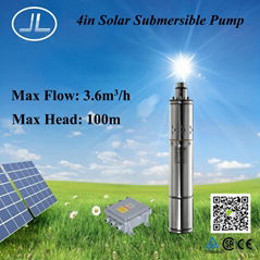 Self Priming Pump,4in Helical Rotor Submersible Solar DC Pump