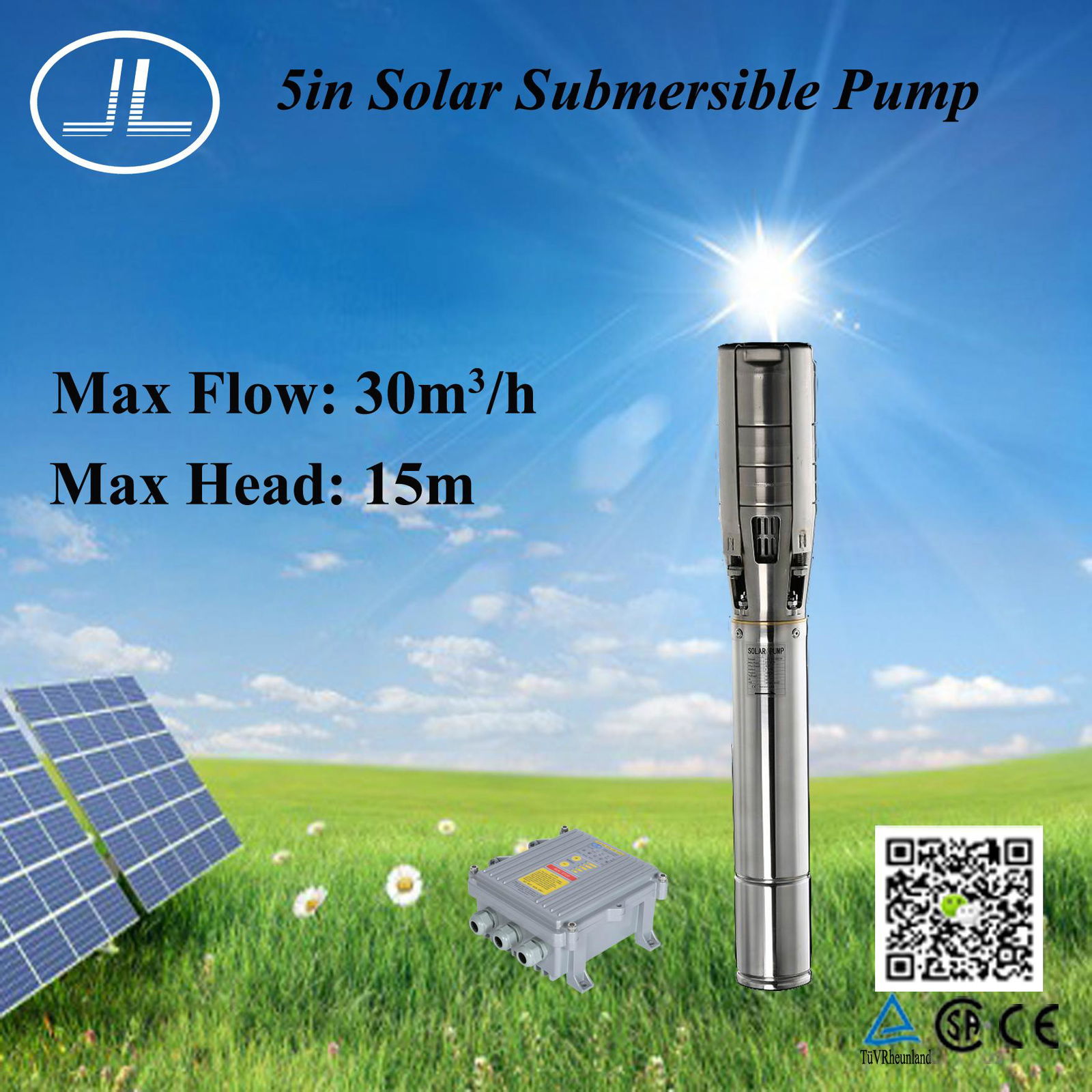 5inch Centrifugal Pump, Solar Power Submersible Pump