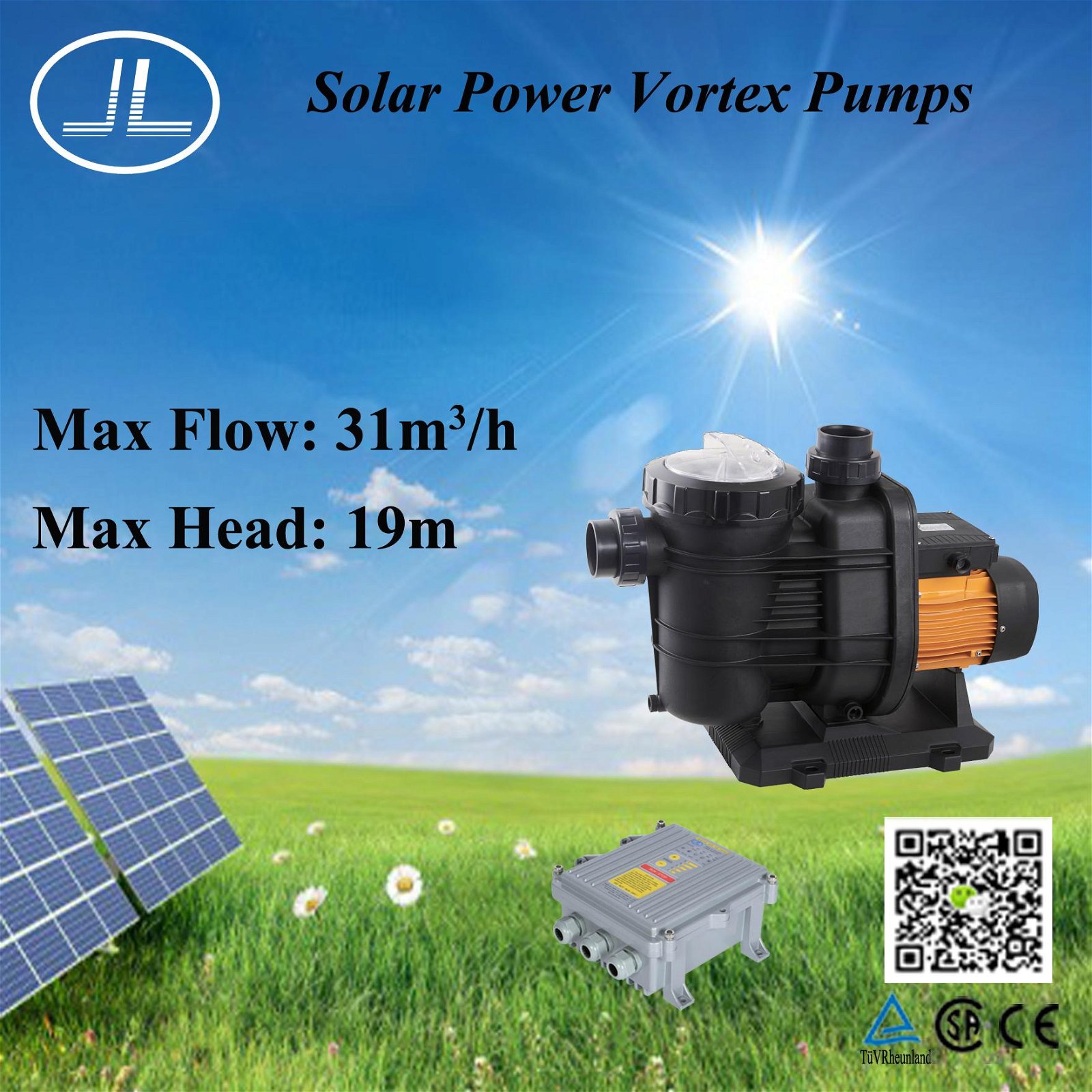 1200W Solar Power Pool Pumps 