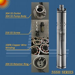 3inch 140W BLDC Solar Submersible Pump