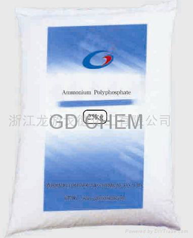 Melamine cladding ammonium polyphosphate flame retardants