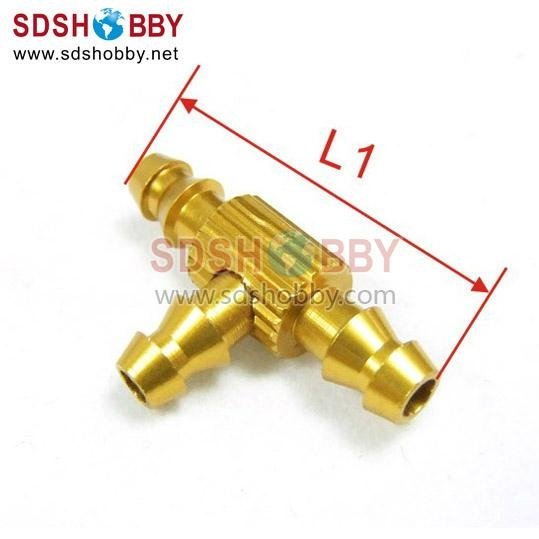3 Way/Three-Way T Type Fuel Jointer D4xD3xL21mm without Fuel Filter #FP8021 3