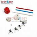 New Fluorous Rubber Fuel Plug Set for Gasoline Airplane-Red #FP8089 5