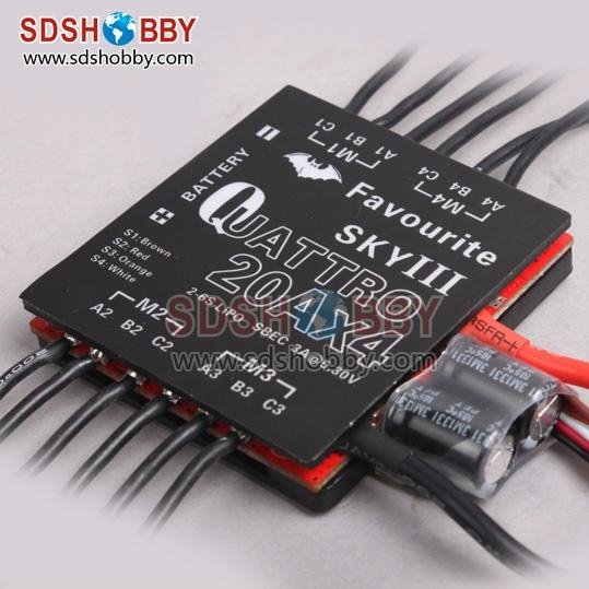 FVT 20A 4-in-1 Brushless ESC(SKY III series) for Multicopter with SBEC#FVT-M20-4 3