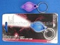 UV Purple Light LED Keychain