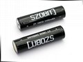 SZOBM ZY18650 2400mAh 3.7V protected li-ion batteries with case