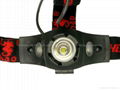 Lichao LC-203 CREE Q3 LED 3 Mode Headlight with Red Light