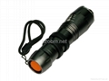 Aluminum CREE Q3 LED 3 Mode Zoom Flashlight