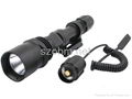 LT-D02 Tactical Pistol Flashlight with Pressure Switch and Weaver Mount